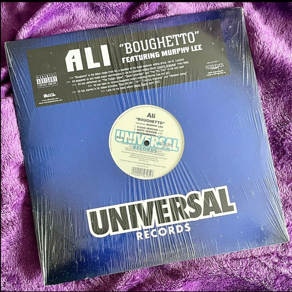 🆕 ALI ~ BOUGHETTO (ft Murphy Lee) + I GOT THIS  ~ 12” VINYL 2001 USA Ed. 21Yrs!